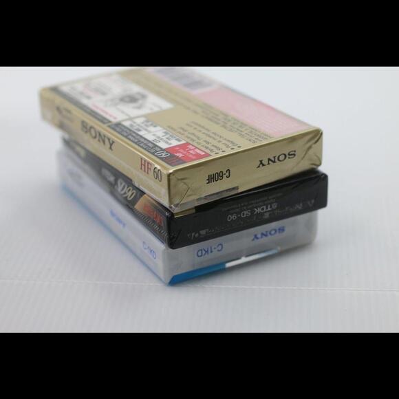 TDK 90m Sony HiFi Cassette Tapes 60 Minute Blank Lot of mixed 3 Cleaning audio - Picture 6 of 11